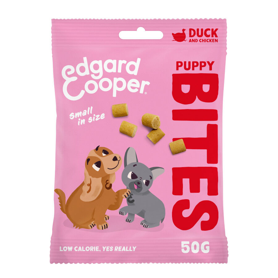 50 g Edgard & Cooper Bocaditos Mini Puppy de Pato y Pollo para perros, , large indicador imagen numero 1